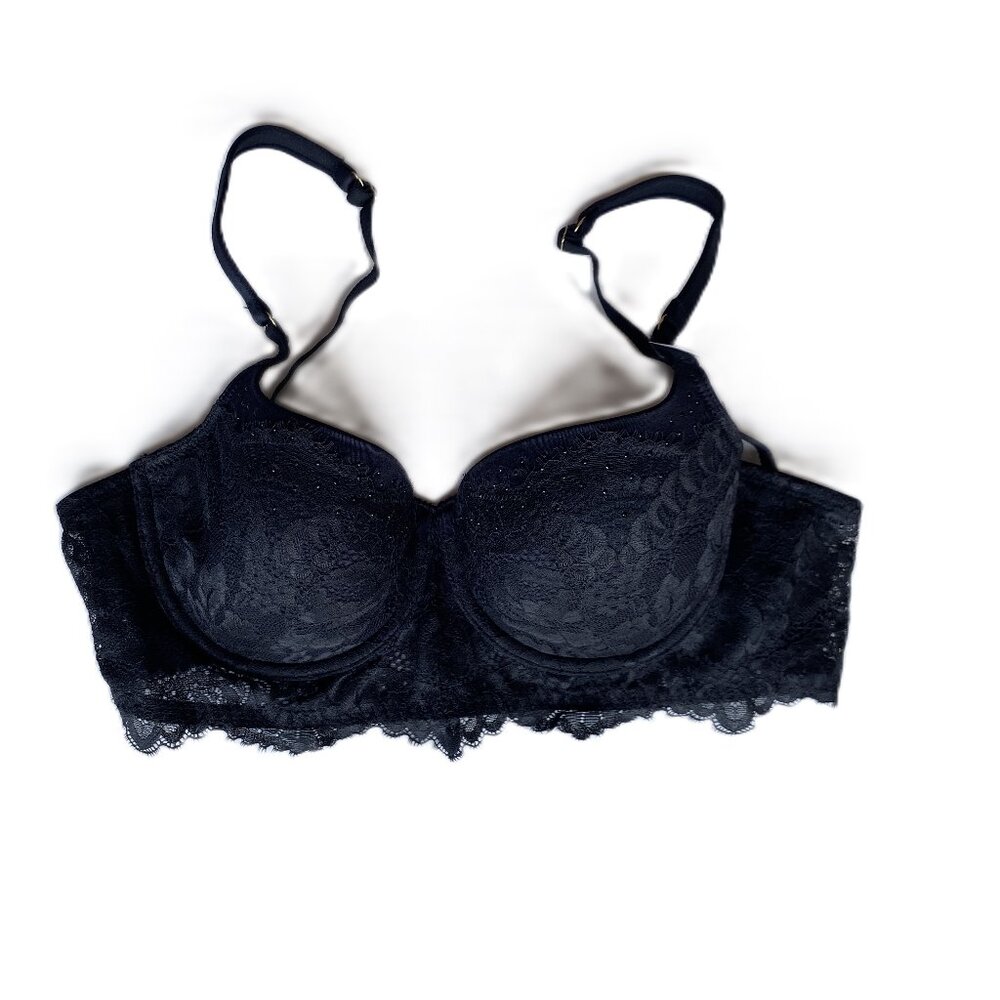 La Senza Lace Underwire Bra 34C  New With Tags (NWT) Lightly lined Black